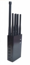 Portable 4W 2G 3G 4G Mobile Phone GPS WiFi Signal Jammer with Selectable 8 Bands (USA Version)