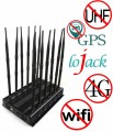 12 Antennas 28.5W High Power WiFi GPS VHF UHF LoJack 3G 4G All Bands Adjustable Signal Blocker