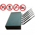 10W Powerful Adjustable WiFi Bluetooth GPS 3G Cellphone Signal Blocker