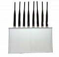 16W 8 Antennas Powerful WiFi Bluetooth 3G 4G Mobile Phone Jammer with Cooling Fan