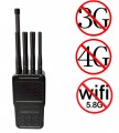 4W Powerful Selectable Portable 2G 3G 4G Phone Jammer and All WiFI   Signals Jammer (2.4G,5.8G)