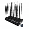 First Ever Made Remote Controll Design 18 Channels High Power Mobile Phone WiFi Lojack VHF UHF GPS All-in-one Signal Jammer with Adjustable Button