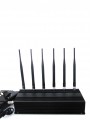 Powerful 15W UHF WiFi 3G Cellphone Signal Jammer with 6 Antennas