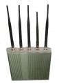 High Power 5 Antennas 3G Cellphone Signal Jammer with Remote Control