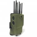  Powerful 6 Antennas Handheld Selectable WiFi Jammer 3G/4G Mobile Phone Jammer with Carry Case