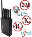  Newest Selectable  Handheld 8 band All Mobile Phone Jammer & WiFi GPS L1 All in one Jammer High-capacity (USA Version)