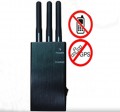 Portable 3 Antennas Bluetooth 2G Cell Phone Signal Jammer