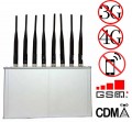 16W 8 Antennas Powerful WiFi Bluetooth 3G 4G Mobile Phone Jammer with Cooling Fan