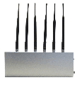 12W High Power WiFi Bluetooth 3G Cellphone Signal Jammer with 6 Antennas