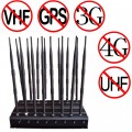 16 Antennas Adjustable Powerful All Bands WiFi UHF VHF GPS Lojack Signal Jammer & 3G 4G Signal Blocker