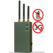 Handheld 3G Cellphone Signal Blocker with 3 Antennas 
