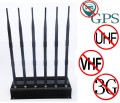 15W High Power Mobile Phone GPS Bluetooth VHF UHF Jammer with 6 Antennas